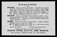 view Directions / Francis Cupiss Ltd.