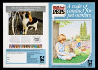 view A code of conduct for pet owners / Pedigree Petfoods.