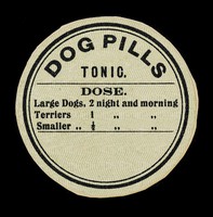 view Dog pills : tonic : dose...