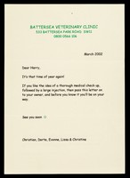 view Battersea Veterinary Clinic : 533 Battersea Park Road, SW11, 0800 0566 106.