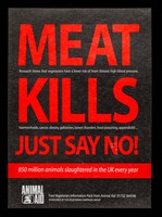 view Meat kills : just say no! : 850 million animals slaughtered in the UK every year / Animal Aid.