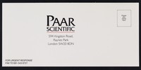 view Paar Scientific : 594 Kingston Road, Raynes Park, London SW20 8DN : for urgent response fax to 081-543 8727.