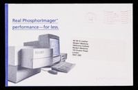 view Real Phosphorlmager performance- for less : the Molecular Dynamics Phosphorlmager SI is now compatible with ordinary budgets / Molecular Dynamics.