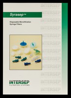view Syrasep : disposable microfiltration syringe filters / Intersep Filtration Systems.