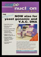 view Scotlab for nucleon extraction kits : the original now also the yeast genomic and Y.A.C. DNA / Scotlab.