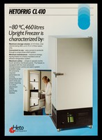 view Hetofrig CL410 : -80C̊, 460 litres upright freezer is characterized by... / Heto-Holten A/S.