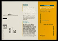 view Method optimisation for compound confirmation and identification : keeping pace with change : realising the possibilities, chromatography, meeting new challenge, maximising performances / Waters Limited.