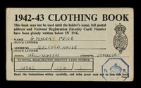 view 1942-43 clothing book... : this book is number EP625035 / Board of Trade.