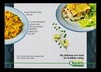 view The delicious new food for healthier eating : Quorn myco-protein / The Quorn Kitchen.