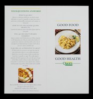 view Good food, good health : Quorn myco-protein / Quorn Information Service.