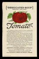 view Edwards' "dessiccated soup" : patent : (registered trade mark) : tomato / Frederick King & Co., Limited.