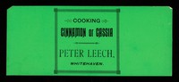 view Cooking cinnamon or cassia / Peter Leech & Son.