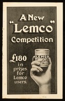 view A new "Lemco" competition : £180 in prizes for Lemco users / [Lemco Co.].