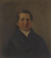 view A man designated as Sir J. Anderson, President of a College of Surgeons. Oil painting, ca. 192- (?).