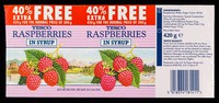 view Raspberries in syrup / Tesco Stores Ltd.