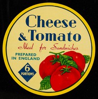 view Cheese & tomato : ideal for sandwiches : prepared in England : 6  portions.