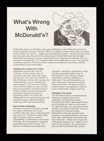 view What's wrong with McDonald's? / Anti-McDonald's Campaign.