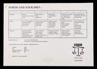 view Stress and your diet / Batchelors Nutritional Advice Centre.