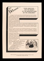 view The Ba debate : "Food additives - for the benefit of the manufacturer or the consumer?" / British Association for the Advancement of Science.