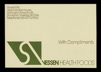 view With compliments : Vessen health foods / Vessen Ltd.