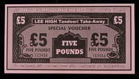 view Special voucher : five pounds / Lee High Tandoori Takeaway.