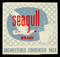 view Seagull brand unsweetened condensed milk / Firma Joh. J. Veder.