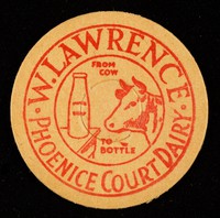 view W. Lawrence, Phoenice Court Dairy : from cow to bottle.