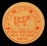 view Pure rich milk : please rinse bottle and return daily.