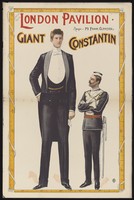 view London Pavilion : Giant Constantin : manager, Mr. Frank Glenister.