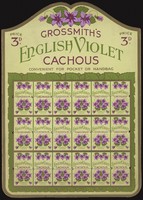 view Grossmith's English violet cachous : convenient for pocket or handbag.