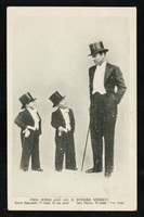 view Fred Roper and his 20 wonder midgets : Edith Rollason, 19 years, 32 inches high : Jack Bacon, 18 years, 31 inches high.