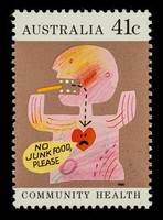 view Community health : no junk food please : Australia, 41c.