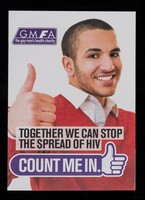 view Together we can stop the spread of HIV : count me in / GMFA.