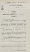 view [Report of the Medical Officer of Health for Camberwell,