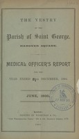 view Medical Officer's report for the year ended 29th December, 1894.