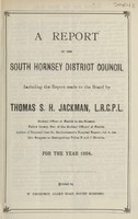 view A report of the South Hornsey District Council...