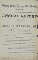 view Annual report for 1894 of the Medical Officer of Health.