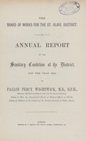 view Annual report on the sanitary condition of the District for the year 1893.