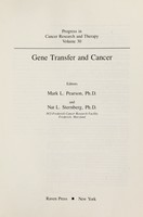 view Gene transfer and cancer / editors, Mark L. Pearson and Nat L. Sternberg.