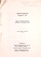 view Symposium on Reproduction, September 6-7, 1973, School of Veterinary Medicine, University of California, Davis : sponsored by American Veterinary Society for the Study of Breeding Soundness, American College of Theriogenologists, School of Veterinary Medicine, University of California, Davis.