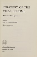 view Strategy of the viral genome / edited by G.E.W. Wolstenholme and Maeve O'Connor.