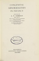 view Congenital abnormalities in infancy / edited by A.P. Norman.