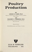 view Poultry production / by Leslie E. Card and Malden C. Nesheim.