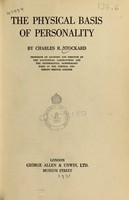 view The physical basis of personality / by Charles R. Stockard.