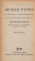 view Human types : an introduction to social anthropology / Raymond Firth.