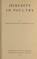 view Heredity in poultry / by Reginald Crundall Punnett.