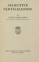 view Selective fertilization / by Donald Forsha Jones.