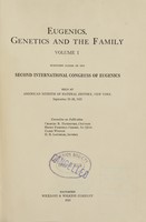 view Scientific papers of the second International Congress of Eugenics held at American Museum of Natural History, New York, September 22-28, 1921.