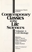 view Contemporary classics in the life sciences / edited by James T. Barrett.