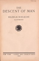 view The descent of man / Wilhelm Boelsche.